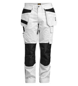 Hovedminiatyrbilde av White/Black Jobman 2326 Stretch Håndverksbukse
