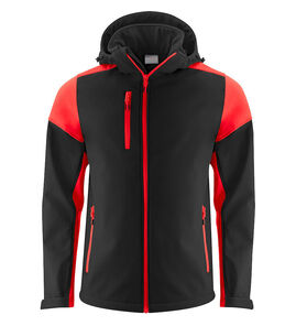 Hovedminiatyrbilde av Black/Red Printer Prime Softshelljakke