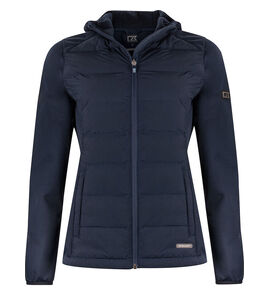 Hovedminiatyrbilde av Dark Navy Cutter & Buck Oak Harbor Vattert Jakke Dame