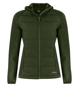 Hovedminiatyrbilde av Ivy Green Cutter & Buck Oak Harbor Vattert Jakke Dame