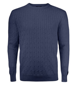 Hovedminiatyrbilde av Navy Melange Cutter & Buck Blakely Strikkegenser