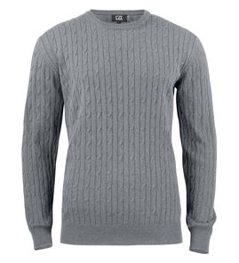 Hovedminiatyrbilde av Grey Melange Cutter & Buck Blakely Strikkegenser