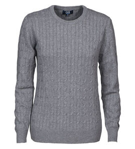 Hovedminiatyrbilde av Grey Melange Cutter & Buck Blakely Strikkegenser Dame