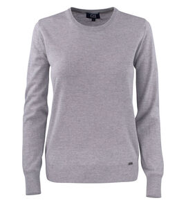 Hovedminiatyrbilde av Grey Melange Cutter & Buck Kennewick Strikkegenser Dame