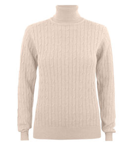 Hovedminiatyrbilde av Sand Melange Cutter & Buck Blakely Turtleneck Strikkegenser Dame