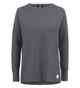 Hovedminiatyrbilde av Grey Melange Cutter & Buck Carnation Strikkegenser Dame