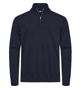 Hovedminiatyrbilde av Dark Navy Cutter & Buck Oakville Half-Zip Strikkegenser