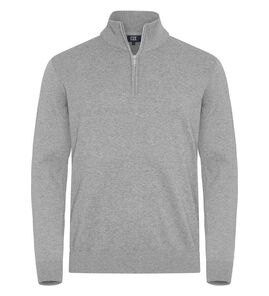 Hovedminiatyrbilde av Grey Melange Cutter & Buck Oakville Half-Zip Strikkegenser