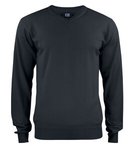 Hovedminiatyrbilde av Black Cutter & Buck Everett V-hals Strikkegenser