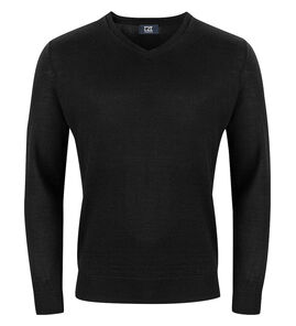 Hovedminiatyrbilde av Black Cutter & Buck Vernon V-hals Strikkegenser