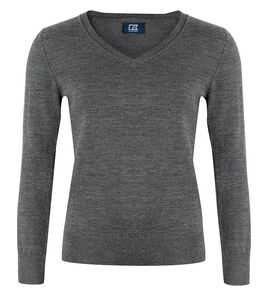 Produktbilde for Cutter & Buck Vernon V-hals Strikkegenser Dame