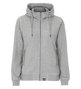 Hovedminiatyrbilde av Grey Melange Cottover French Terry Hettejakke Dame