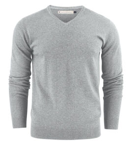 Hovedminiatyrbilde av Grey Melange J. Harvest Ashland V-hals Strikkegenser