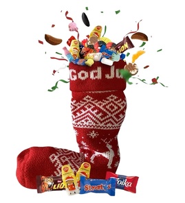 Produktbilde for Julesokk med Godterifavoritter 0,8 kg