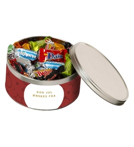 Produktbilde for Rudolfs Utvalgte Godteboks med Innpakkede Biter 500 g