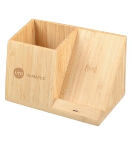 Produktbilde for Vega Bambus 10W Trådløs Lader Med Penneholder