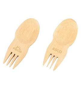Produktbilde for Donau Bambus 2-i-1 Gaffel og Skje