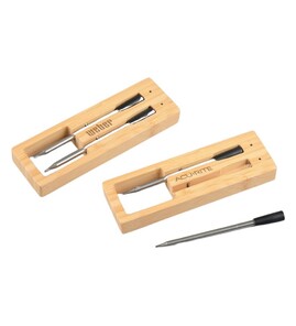 Produktbilde for Alkmaar Bambus Trådløst Steketermometer med Dobbel Probe