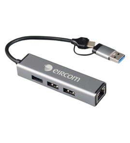 Produktbilde for Borneo 4-i-1 USB Hub og Dockingstasjon