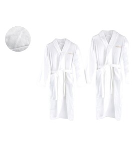 Produktbilde for Noa Bomull Velour og Frotté Badekåpe