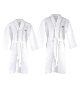 Produktbilde for Isla Bomull Unisex Vaffelmønstret  Badekåpe