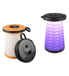 Produktbilde for Ronda Bærbar Uttrekkbar Krakk med LED Lys 