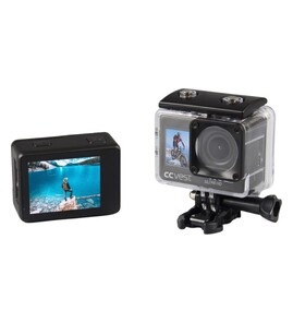 Produktbilde for Chattan Actionkamera med Dobbel Skjerm og Vanntett Etui