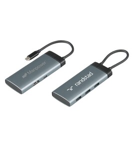 Produktbilde for Birch Resirkulert Aluminium 5-i-1 USB hub