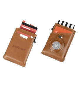 Produktbilde for Niva Resirkulert PU og Aluminium RFID Kortholder med Sporingsbrikke