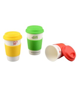 Produktbilde for Martin 400 ml Porselenskopp med Silikongrep