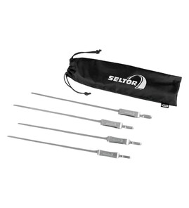 Produktbilde for Fort Rustfritt Stål 4 stk Grillspyd Sett 