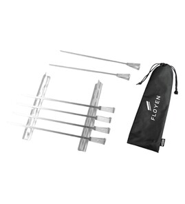 Produktbilde for Burgo Rustfritt Stål 6 stk Grillspyd Sett 