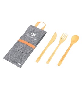 Produktbilde for Düssel Bambus Bestikksett med RPET Filtetui