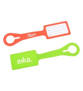 Produktbilde for Guido Rektangulær Silikon Bagasjelapp