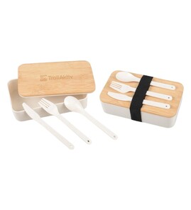 Produktbilde for Dorn Hvetestrå og Bambus 600 ml Matboks med Bestikk