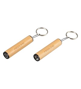Produktbilde for Elian Bambus Lommelykt med Nøkkelring