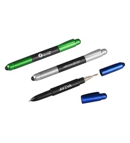 Produktbilde for Delano Rustfritt Stål 4-i-1 Kulepenn med Multifunksjoner