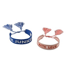 Produktbilde for Bohemia Brodert Stoff Armbånd