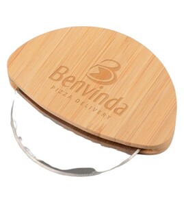 Produktbilde for Hafsa Bambus og Rustfritt Stål Pizzahjul