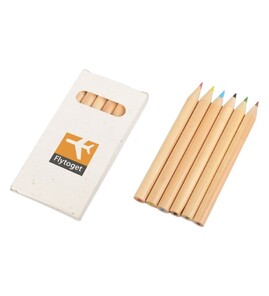 Produktbilde for Corsica Sett med Fargeblyanter i Resirkulert Pappeske av Petuniafrø 