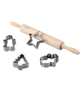 Produktbilde for Christmas Kjevlesett med Kakeformer