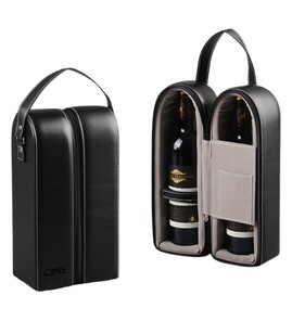 Produktbilde for Dagmar Resirkulert PU Bæreveske for 2 Flasker