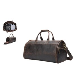 Produktbilde for Cairo Retro Lær 2-i-1 Dresspose og Weekendbag