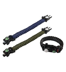 Produktbilde for Rio 7-i-1 Paracord Multiverktøy Armbånd med Sikkerhetsfunksjoner