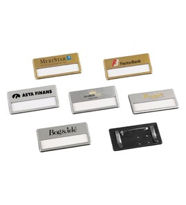 Produktbilde for Zeri Plast Navneskilt med Vindu