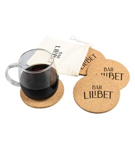 Produktbilde for Ceuta Kork 4-pk Glassbrikke