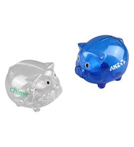 Produktbilde for Bertil Plast Gjennomsiktig Sparegris