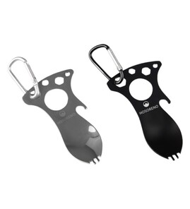 Produktbilde for Arlon Rustfritt Stål 5-i-1 Spork med Karabinkrok