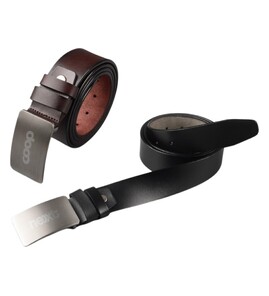 Produktbilde for Flow Lær Belte med Trykklås