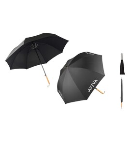 Produktbilde for Avenor RPET 27” Stormsikker Paraply med Bambushåndtak